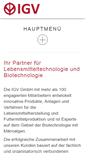 Mobile Screenshot of igv-gmbh.de